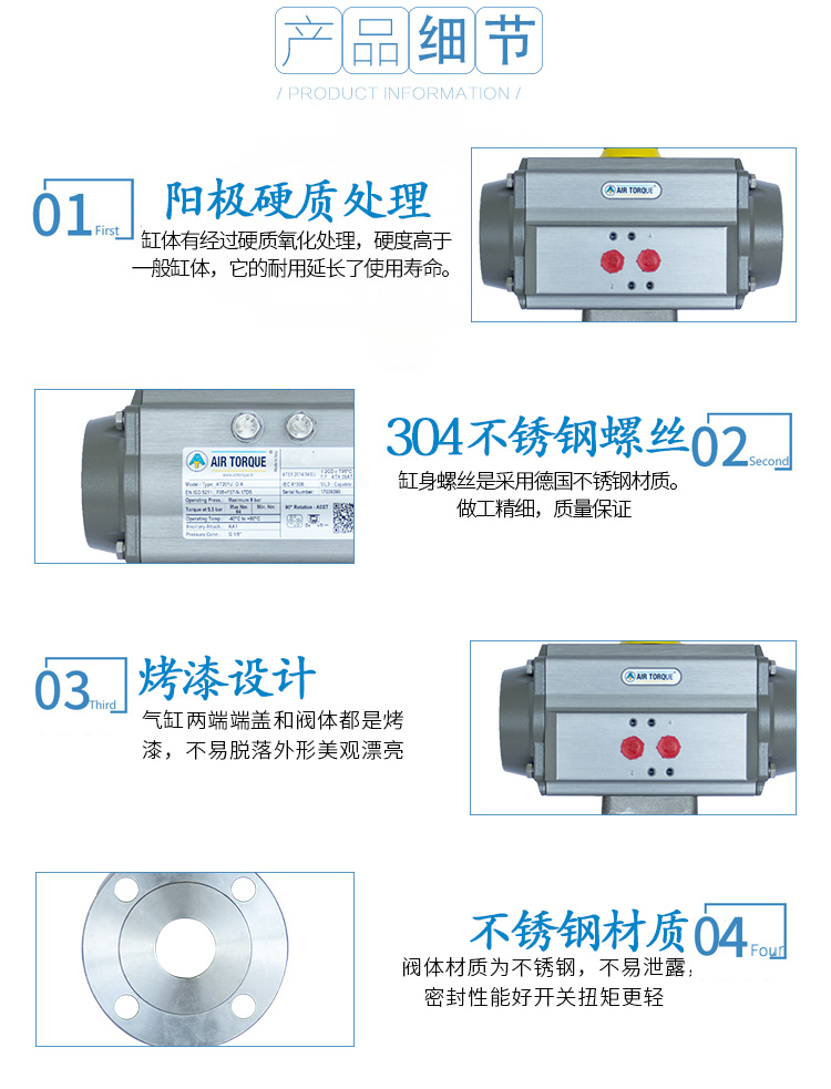 AIRTORQUE氣動薄型球閥/對夾式球閥/不銹鋼