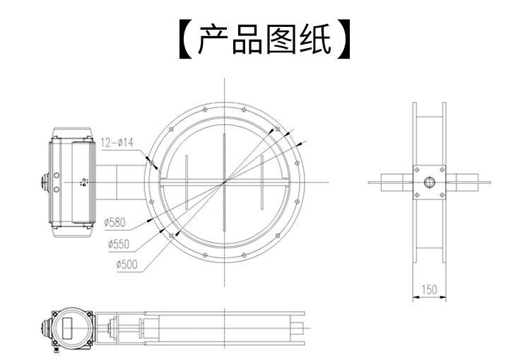 氣動風(fēng)閥尺寸圖